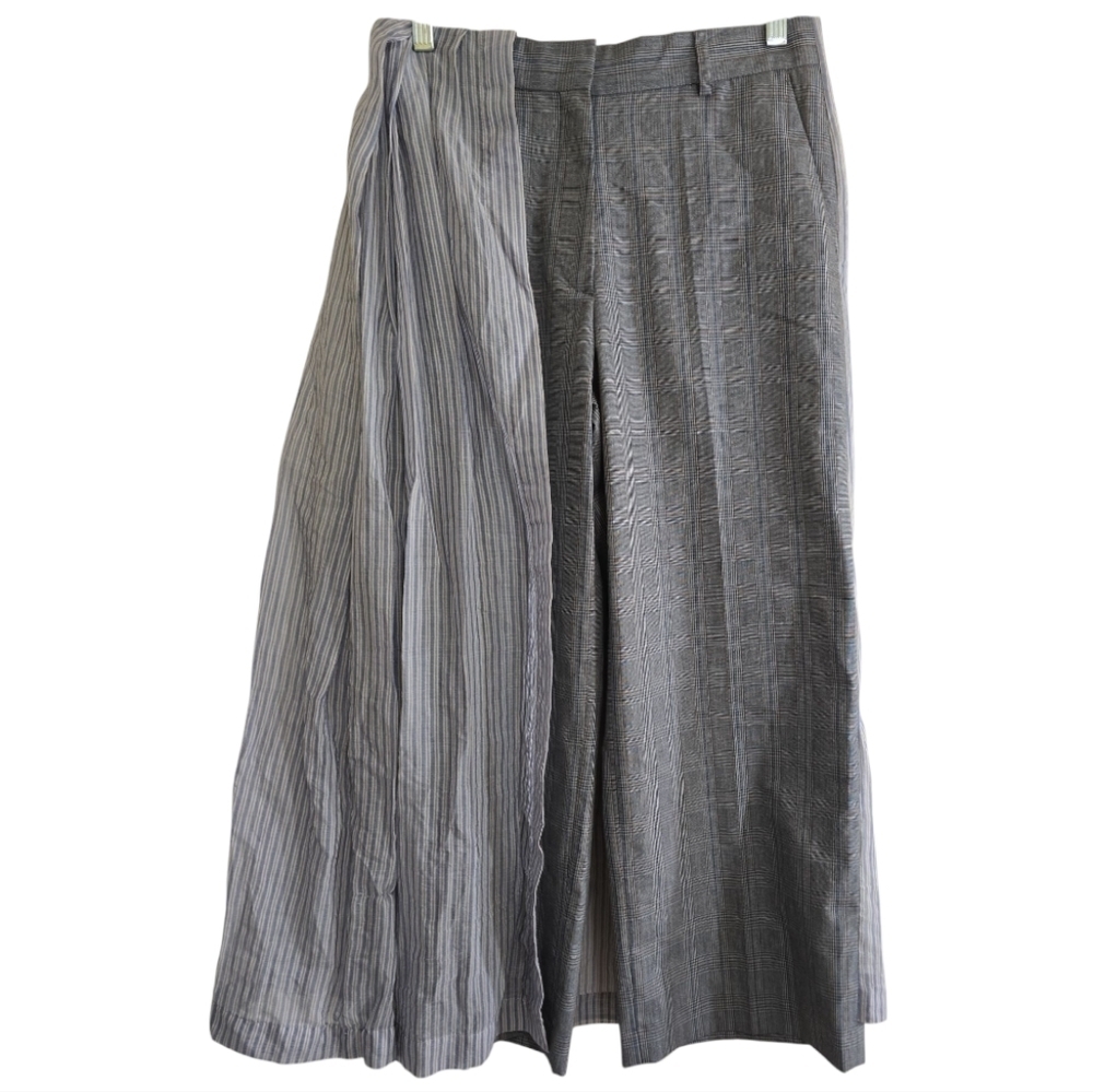 NWT Dries Van Noten Plaid Wool Trousers W/ Cotton Skirting Avante Guard 36 US 4 - Picture 3 of 11